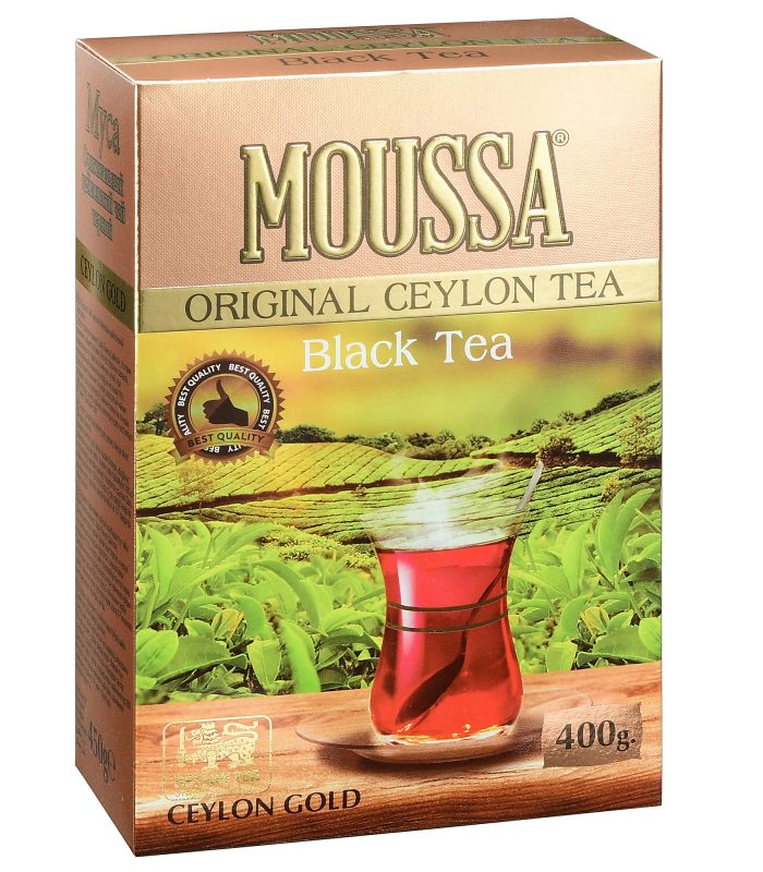 MOUSSA оригинальный цейлонский черный чай CEYLON GOLD — 400 гр.