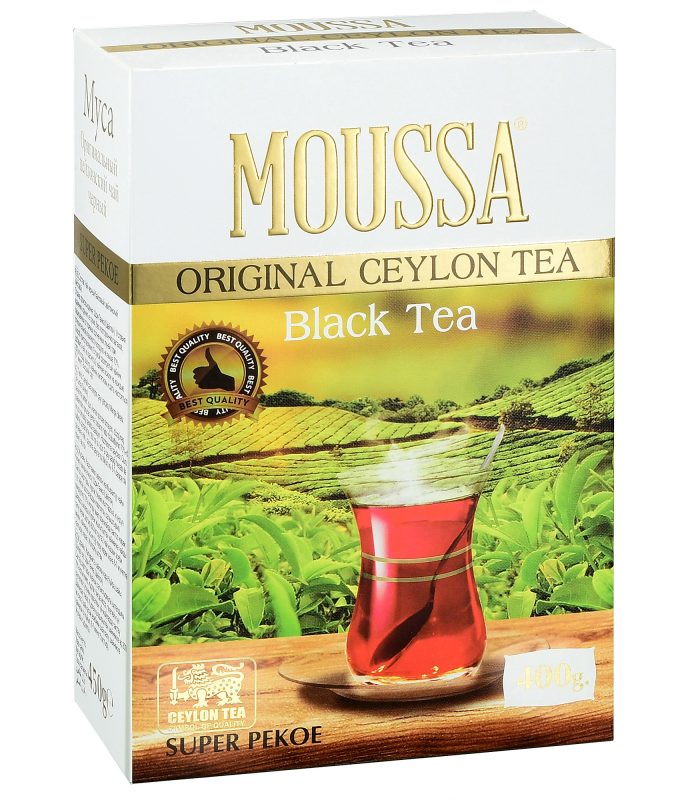 MOUSSA оригинальный цейлонский черный чай SUPER PEKOE — 400 гр.
