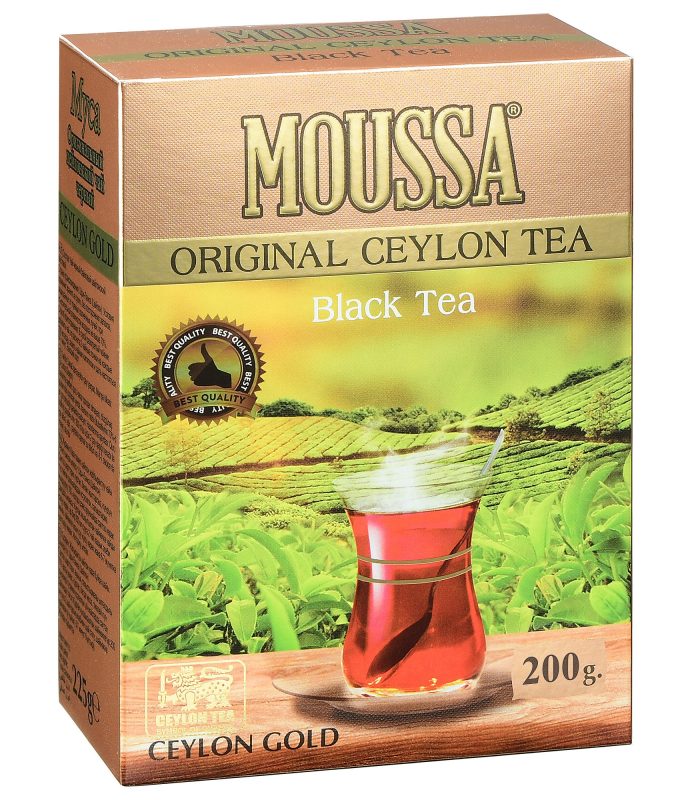 MOUSSA оригинальный цейлонский черный чай CEYLON GOLD — 200 гр.