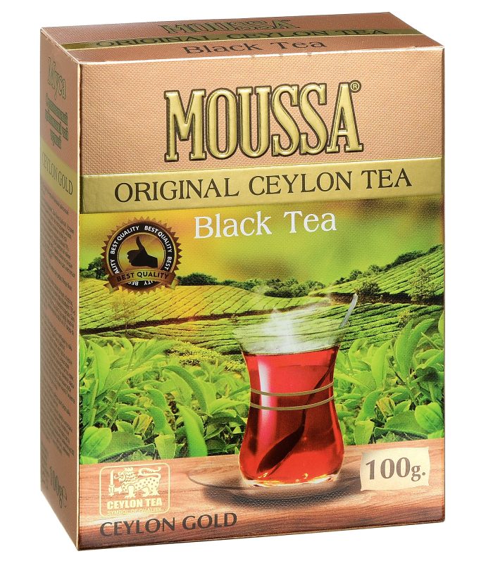 MOUSSA оригинальный цейлонский черный чай CEYLON GOLD — 100 гр.