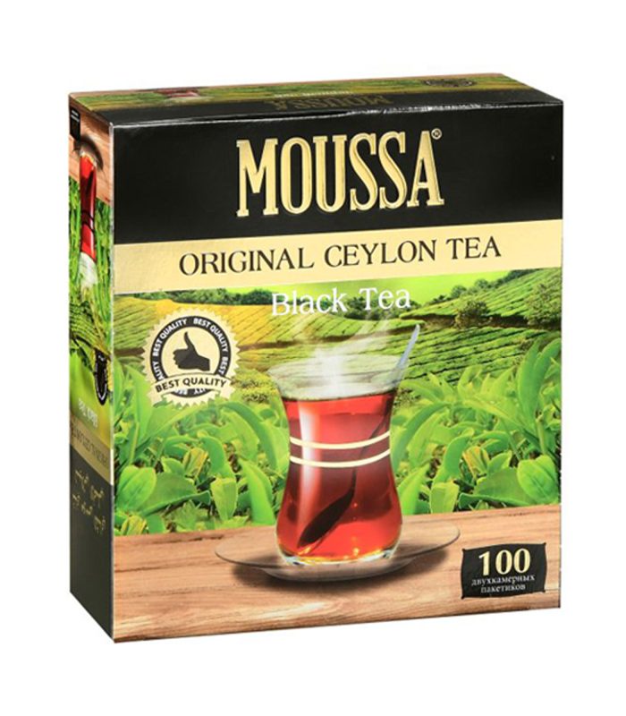 MOUSSA Пакетированный оригинальный цейлонский черный чай — 180 гр.