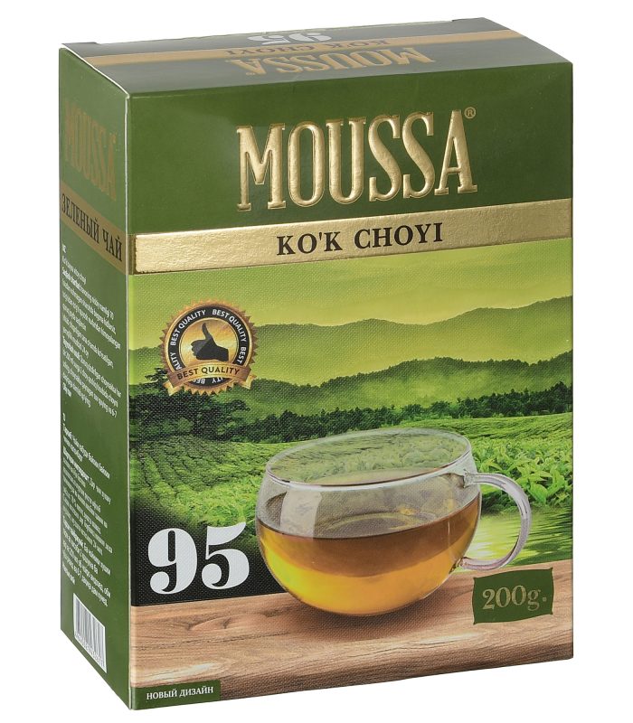 MOUSSA No95 Крупнолистовой зеленый чай — 200 гр.