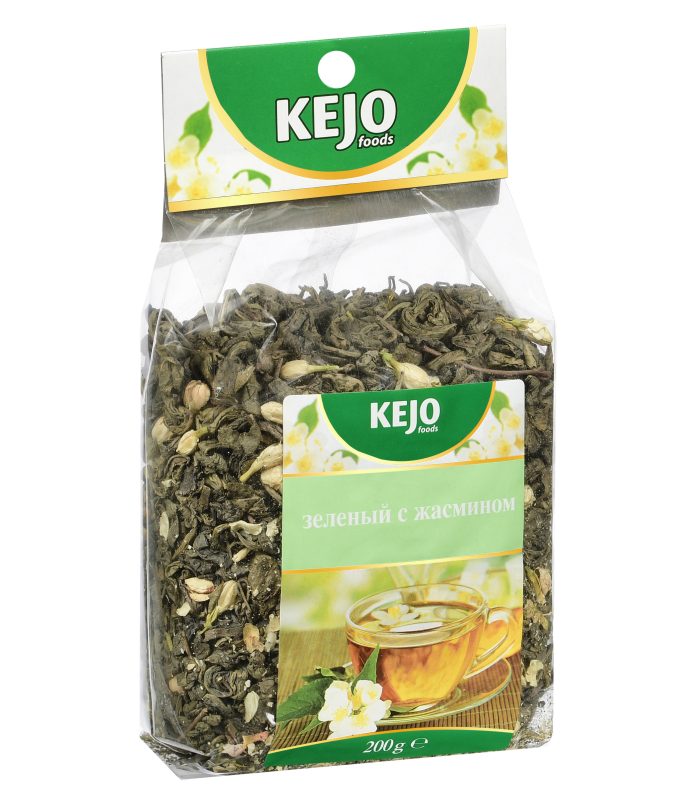 Крупнолистовой зеленый чай с жасмином — 200 гр.