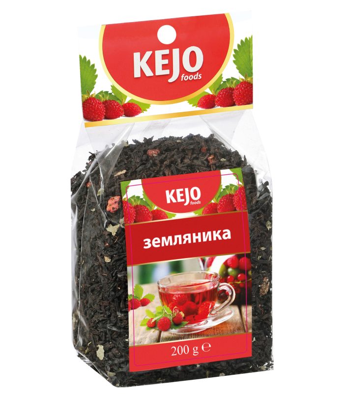 «Ароматная земляника» Крупнолистовой черный чай из Цейлона — 200 гр.